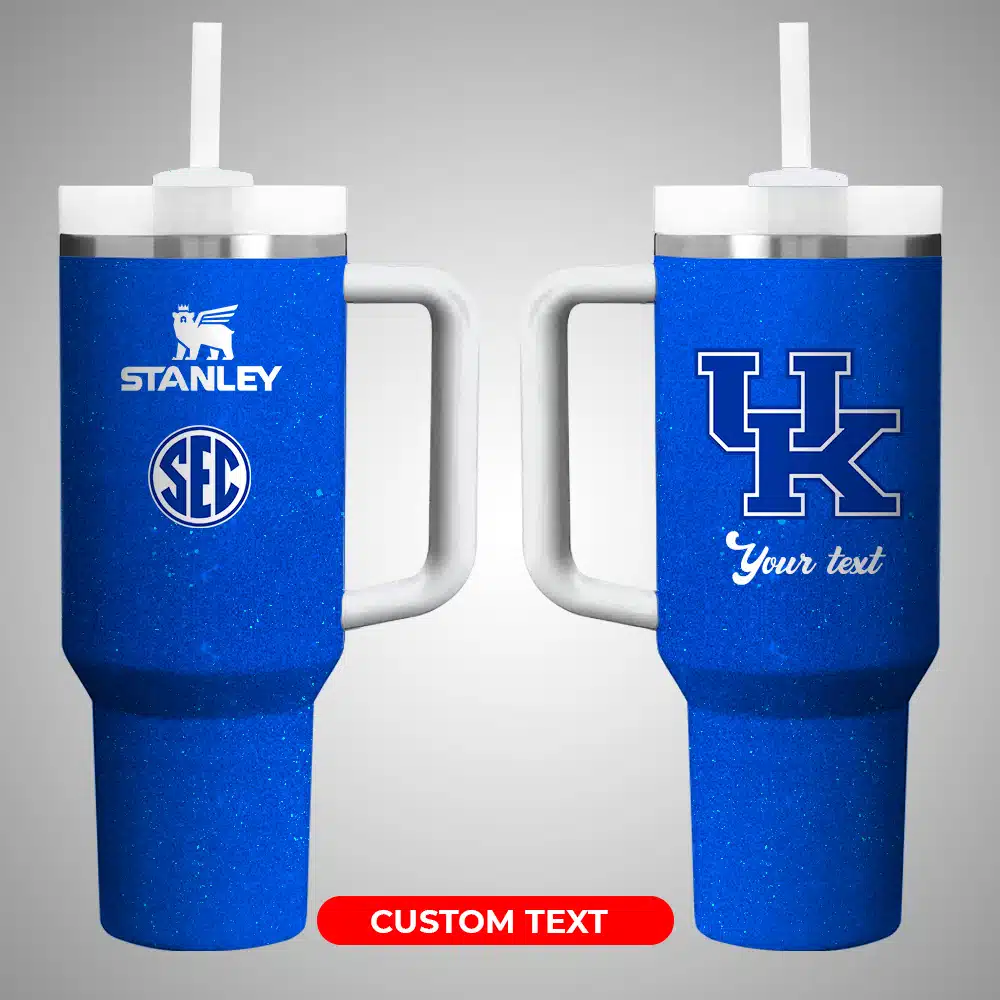 Kentucky Wildcats NCAA Custom Stanley Cup 40 oz 30 oz Tumbler With Handle