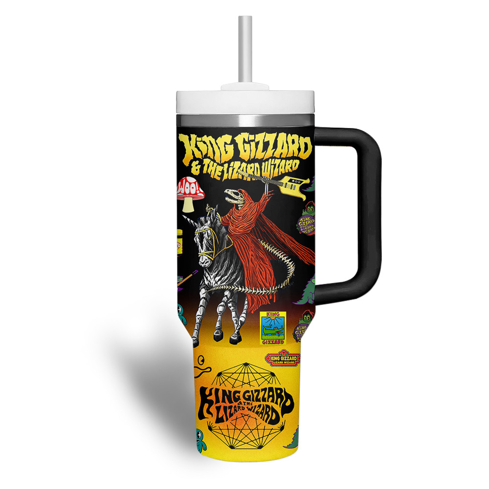 King Gizzard & The Lizard Wizard Music Custom Stanley Cup 40 oz 30 oz Tumbler With Handle