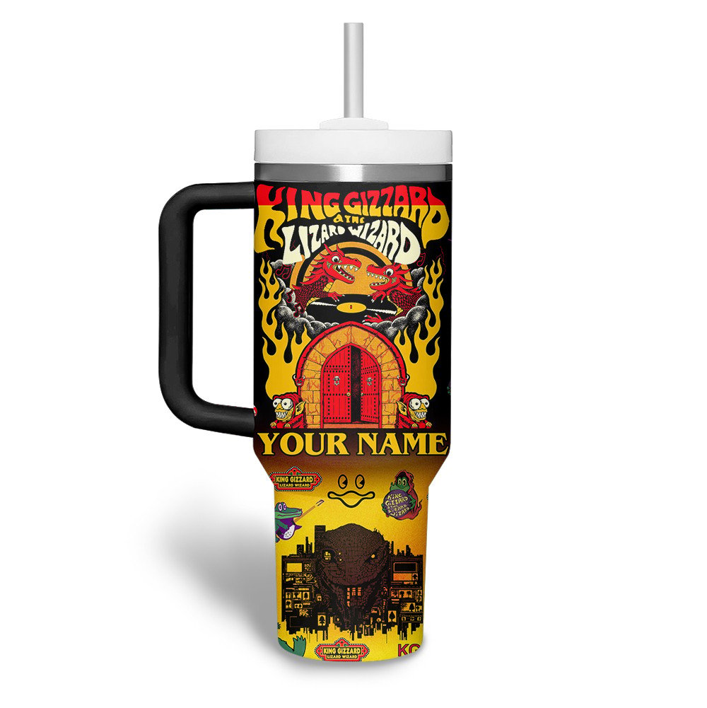 King Gizzard & The Lizard Wizard Music Custom Stanley Cup 40 oz 30 oz Tumbler With Handle
