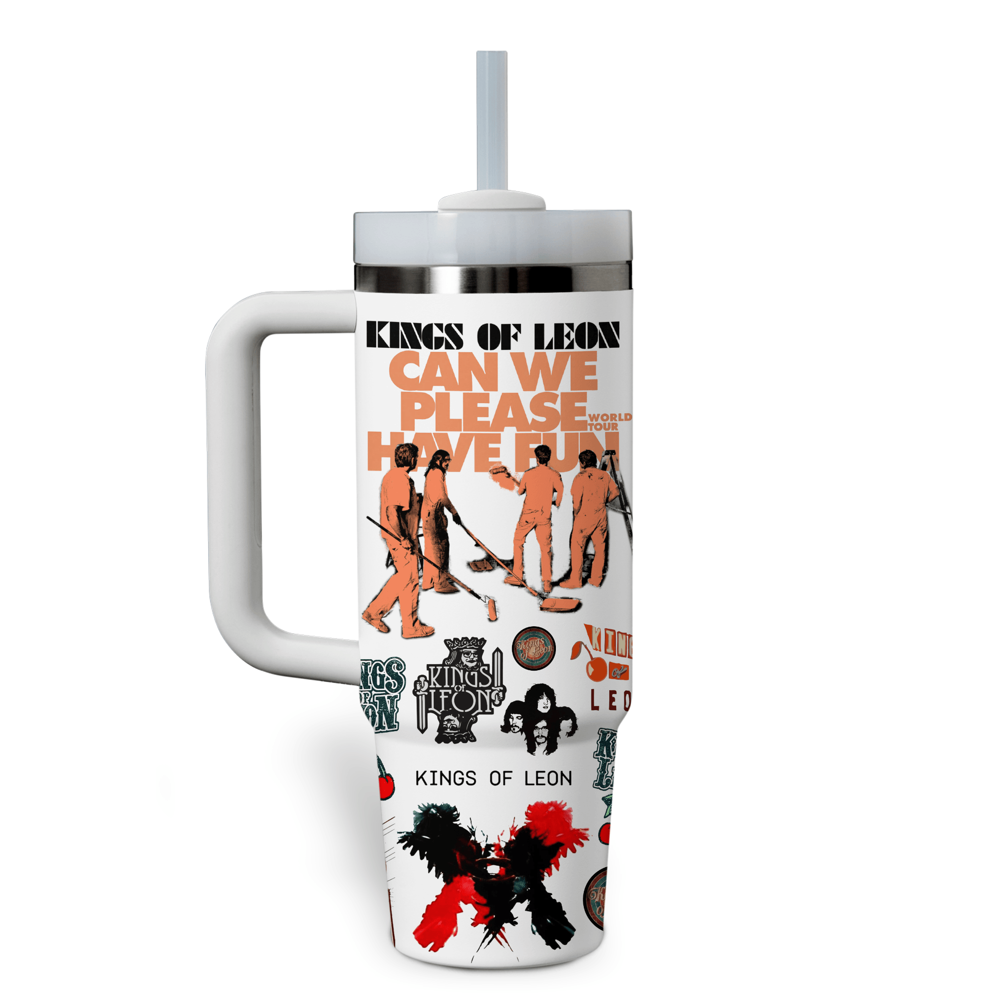 Kings Of Leon Band Music Custom Stanley Cup 40 oz 30 oz Tumbler With Handle