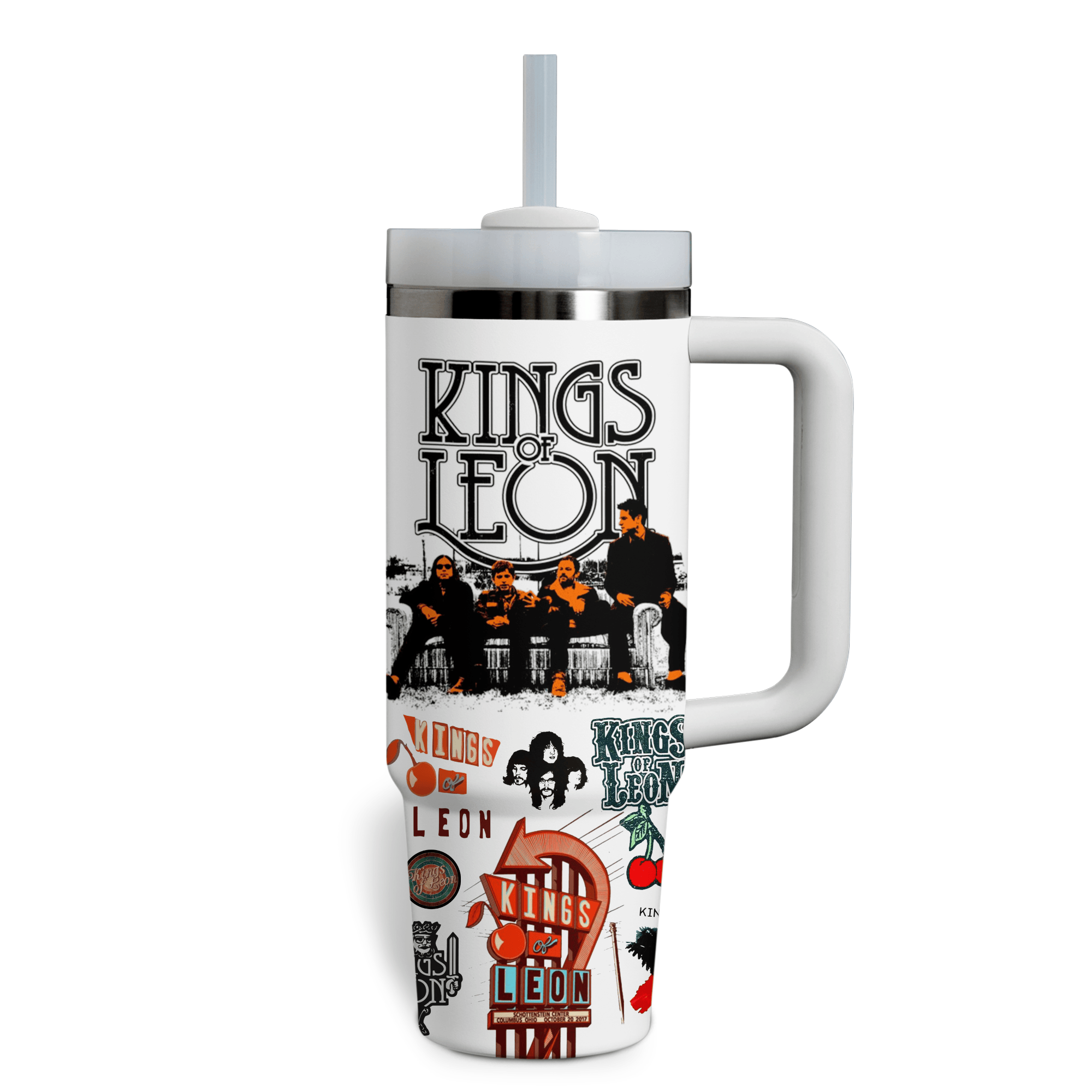Kings Of Leon Band Music Custom Stanley Cup 40 oz 30 oz Tumbler With Handle