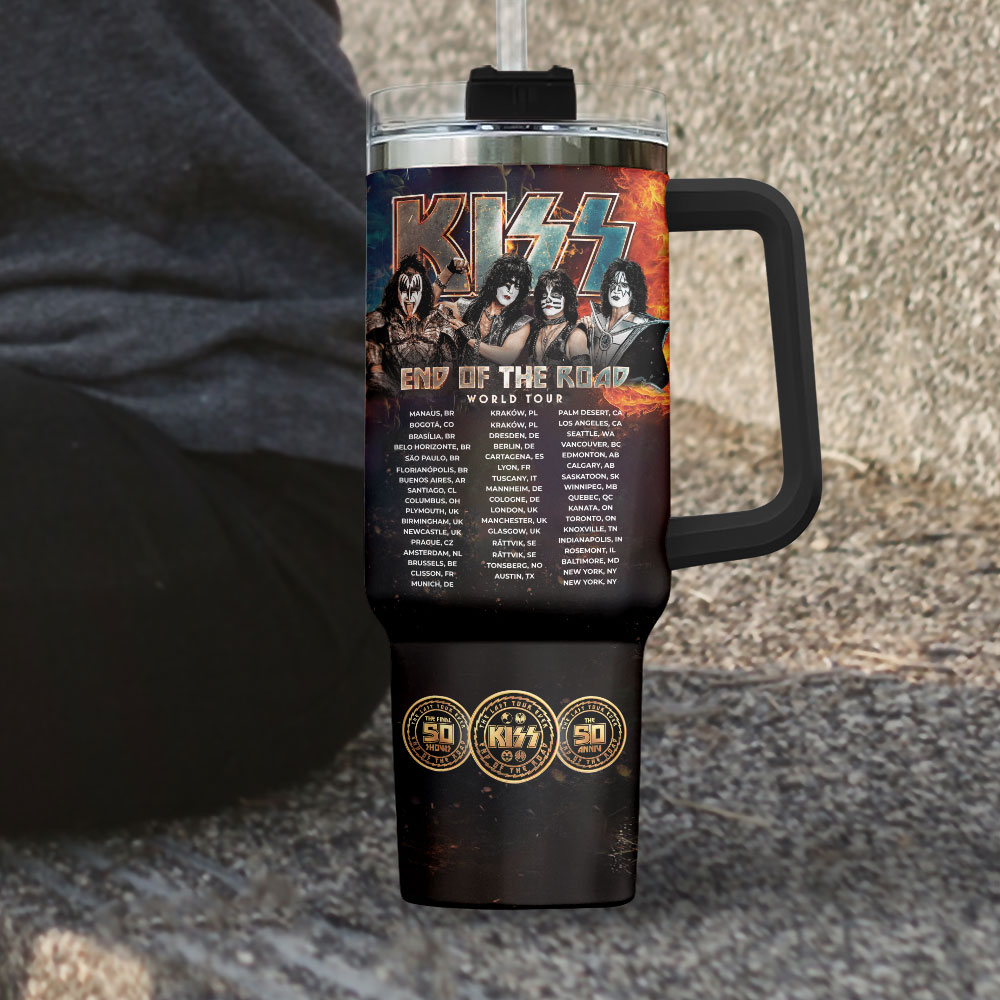 Kiss Band Music Custom Stanley Cup 40 oz 30 oz Tumbler With Handle