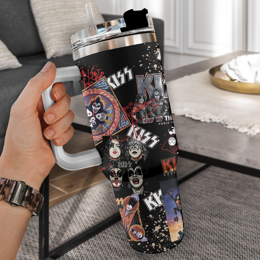 Kiss Band Music Custom Stanley Cup 40 oz 30 oz Tumbler With Handle