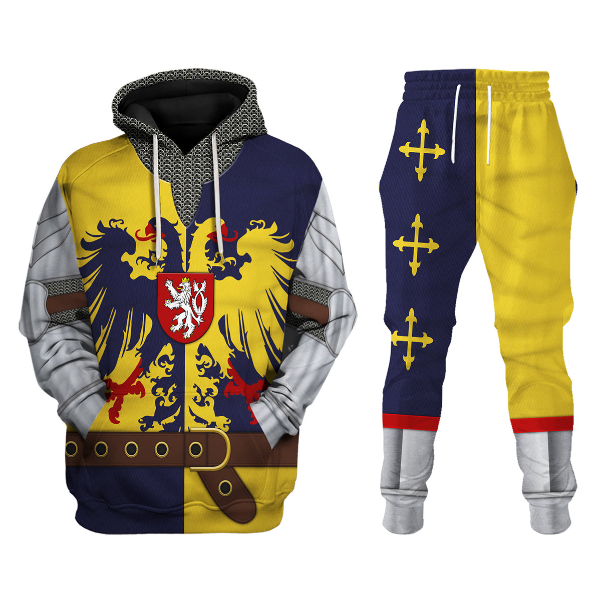 Knight of the Holy Roman Empire Costume Hoodie Sweatshirt T-Shirt Sweatpants Tracksuit - Stormmerch Exclusive