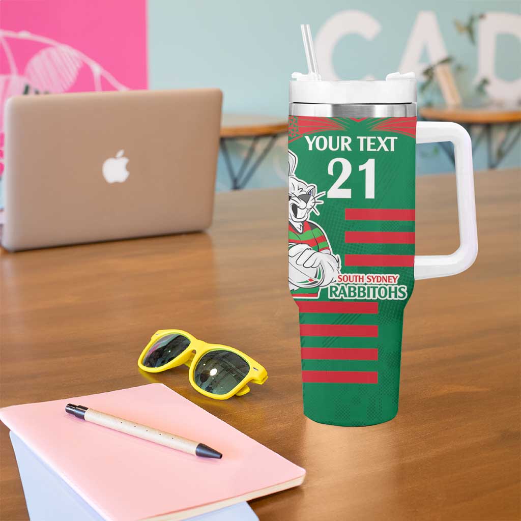 Knights and Rabbitohs Mascot Together Custom Stanley Cup 40 oz 30 oz Tumbler With Handle