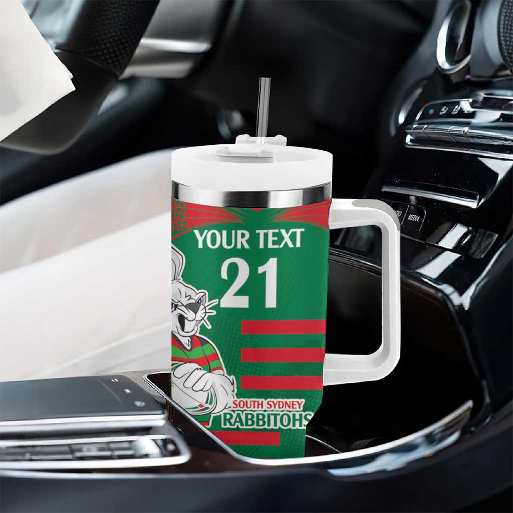 Knights and Rabbitohs Mascot Together Custom Stanley Cup 40 oz 30 oz Tumbler With Handle