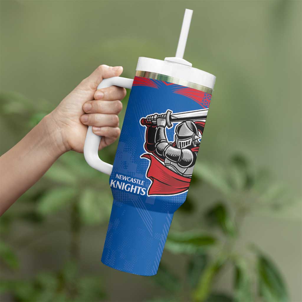 Knights and Rabbitohs Mascot Together Custom Stanley Cup 40 oz 30 oz Tumbler With Handle