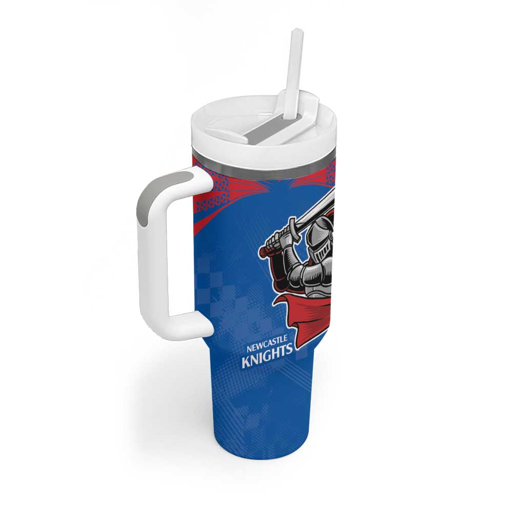 Knights and Rabbitohs Mascot Together Custom Stanley Cup 40 oz 30 oz Tumbler With Handle