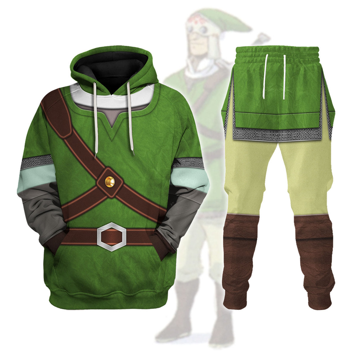Knights of Skyloft Green Unisex Hoodie Sweatshirt T-shirt Sweatpants Cosplay - Stormmerch Exclusive