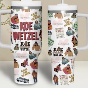 Koe Wetzel Music Custom Stanley Cup 40 oz 30 oz Tumbler With Handle