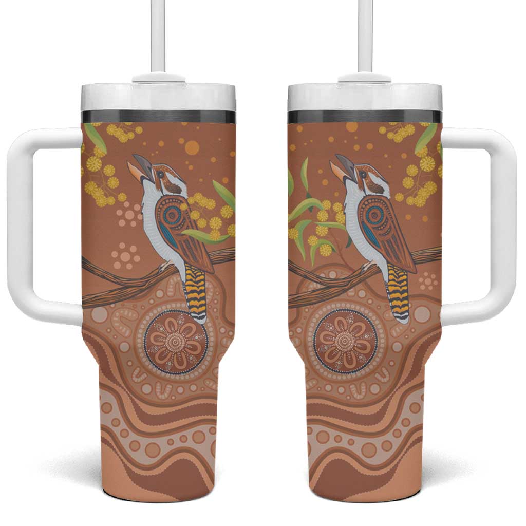 Kookaburra Aboriginal Dot Painting Custom Stanley Cup 40 oz 30 oz Tumbler With Handle