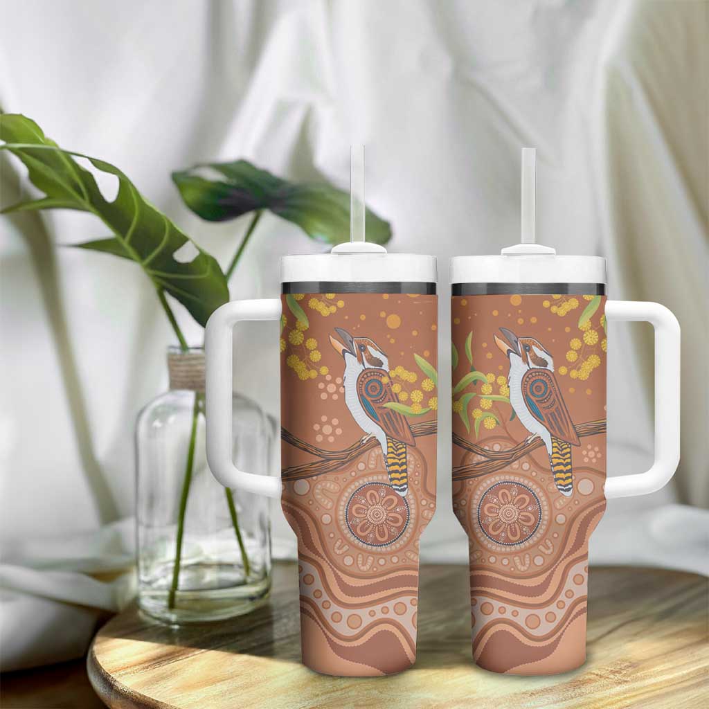Kookaburra Aboriginal Dot Painting Custom Stanley Cup 40 oz 30 oz Tumbler With Handle