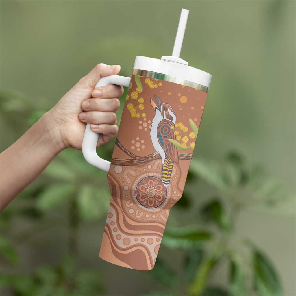 Kookaburra Aboriginal Dot Painting Custom Stanley Cup 40 oz 30 oz Tumbler With Handle