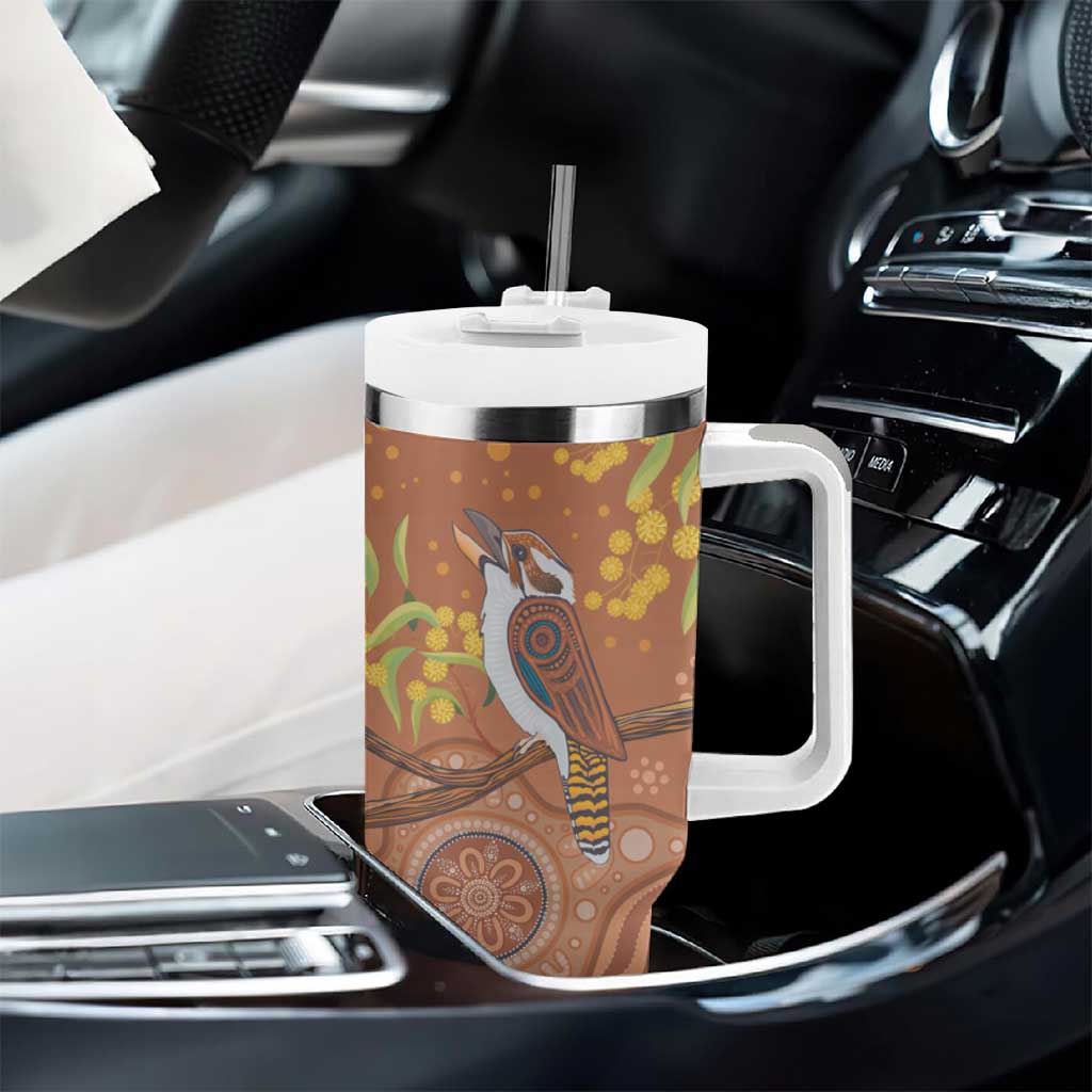 Kookaburra Aboriginal Dot Painting Custom Stanley Cup 40 oz 30 oz Tumbler With Handle