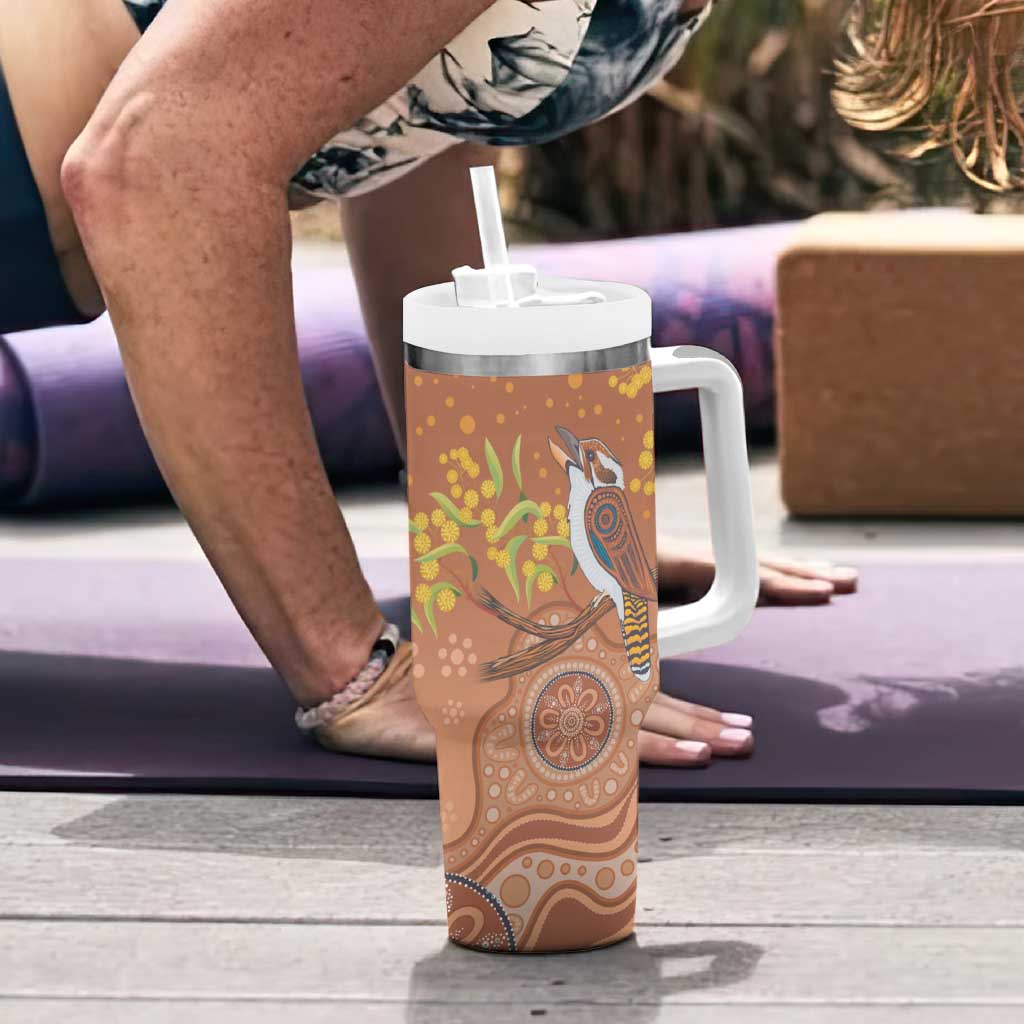 Kookaburra Aboriginal Dot Painting Custom Stanley Cup 40 oz 30 oz Tumbler With Handle