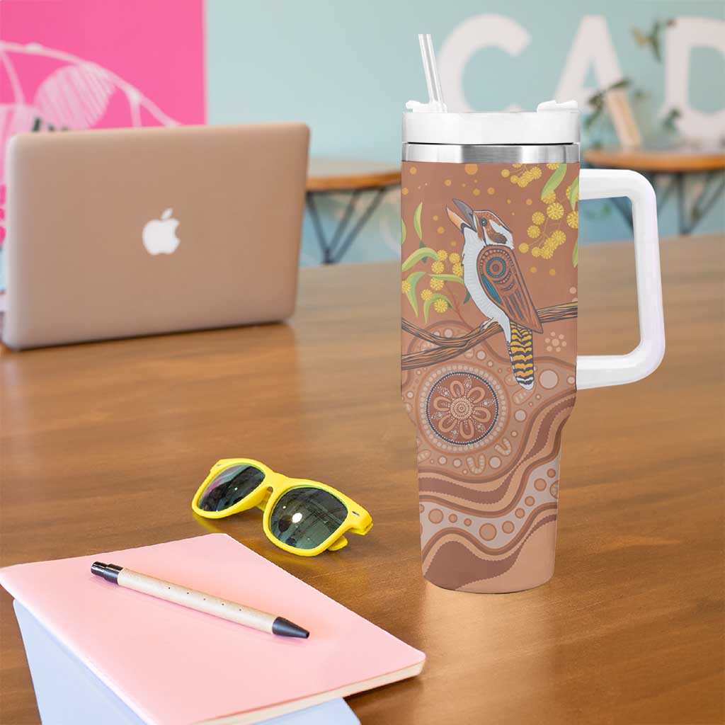 Kookaburra Aboriginal Dot Painting Custom Stanley Cup 40 oz 30 oz Tumbler With Handle