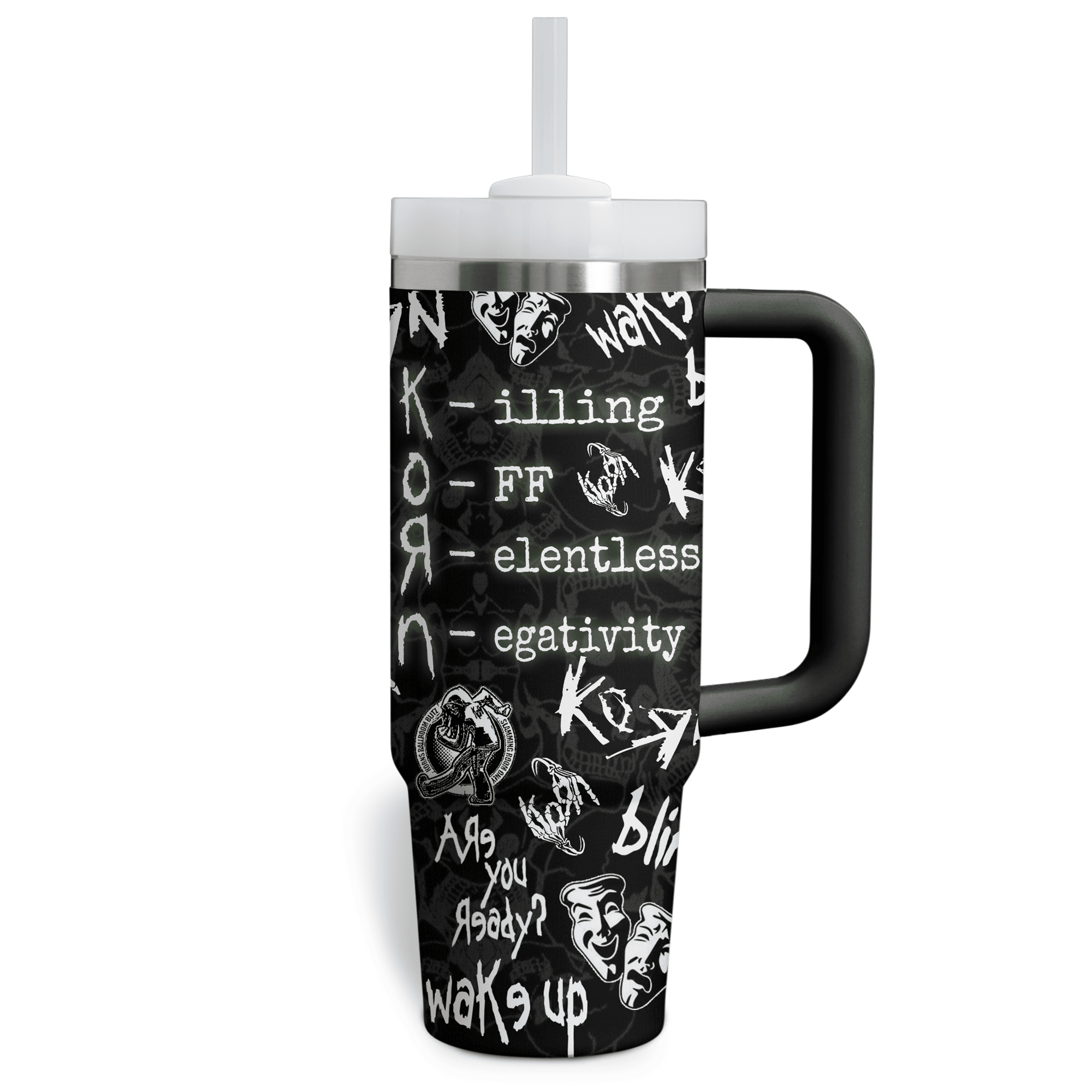 Korn Music Custom Stanley Cup 40 oz 30 oz Tumbler With Handle