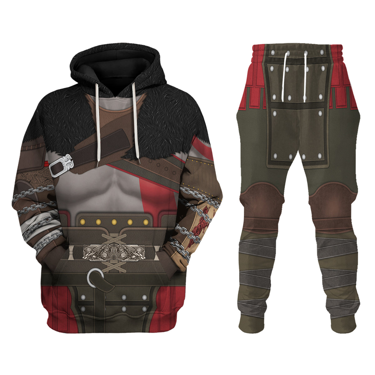 Kratos Costume Hoodie Sweatshirt T-Shirt Sweatpants - Stormmerch Exclusive