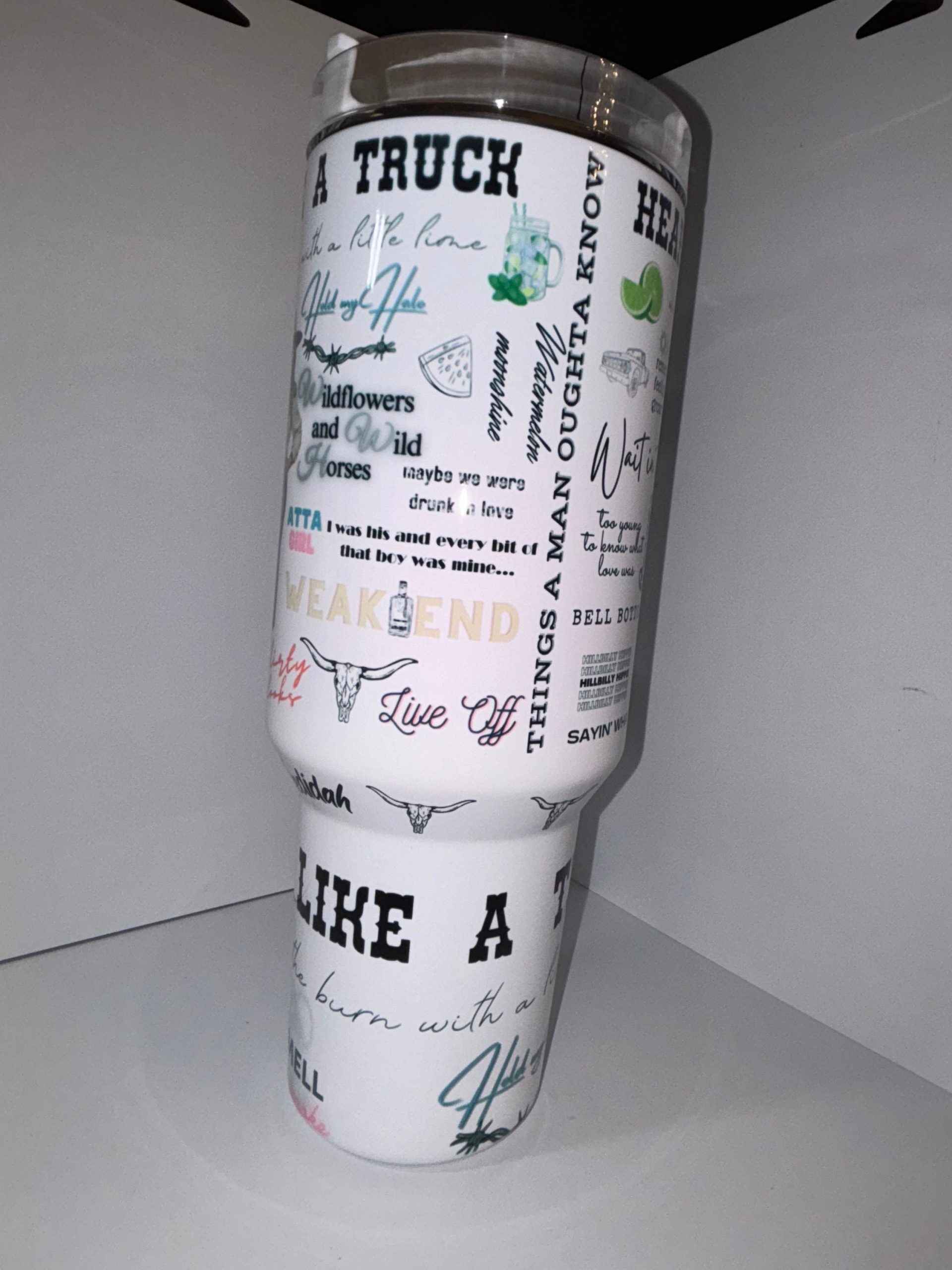 Lainey Wilson Heart Like a Truck Music Custom Stanley Cup 40 oz 30 oz Tumbler With Handle