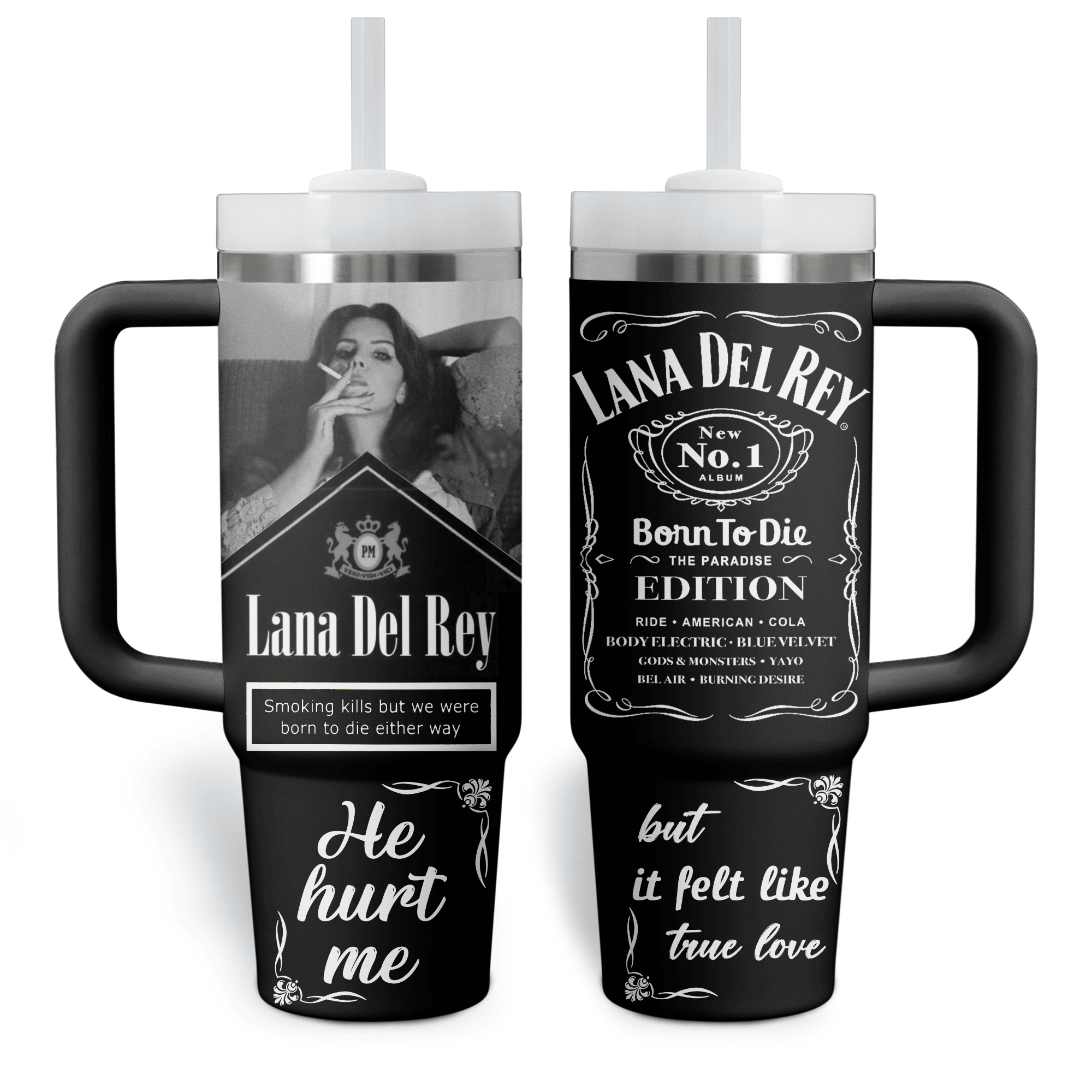 Lana Del Rey Music Custom Stanley Cup 40 oz 30 oz Tumbler With Handle