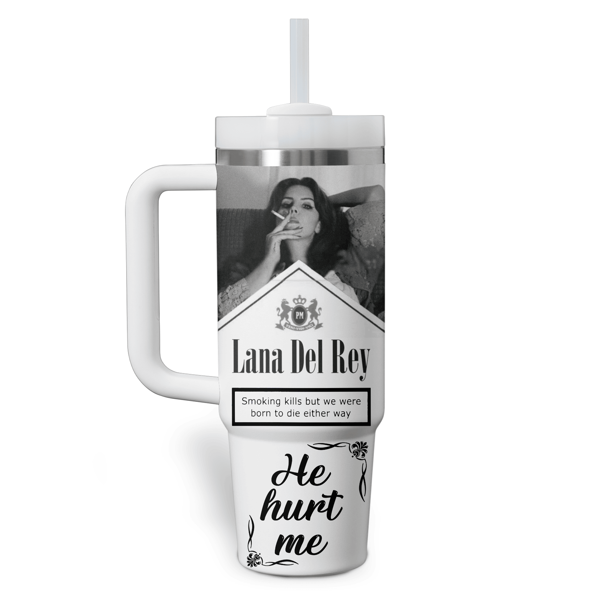 Lana Del Rey Music Custom Stanley Cup 40 oz 30 oz Tumbler With Handle
