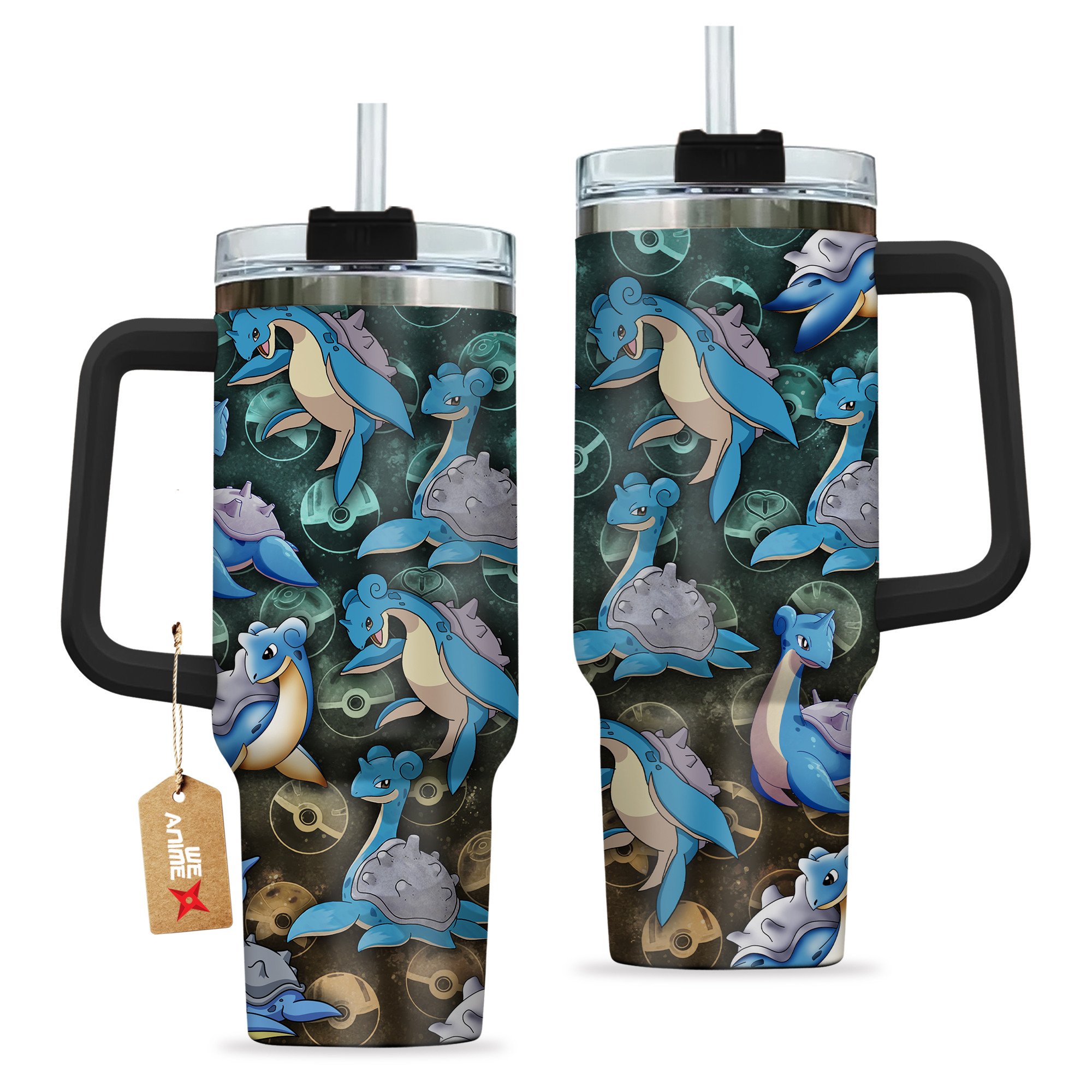 Lapras Pokemon Anime Custom Stanley Cup 40 oz 30 oz Tumbler With Handle