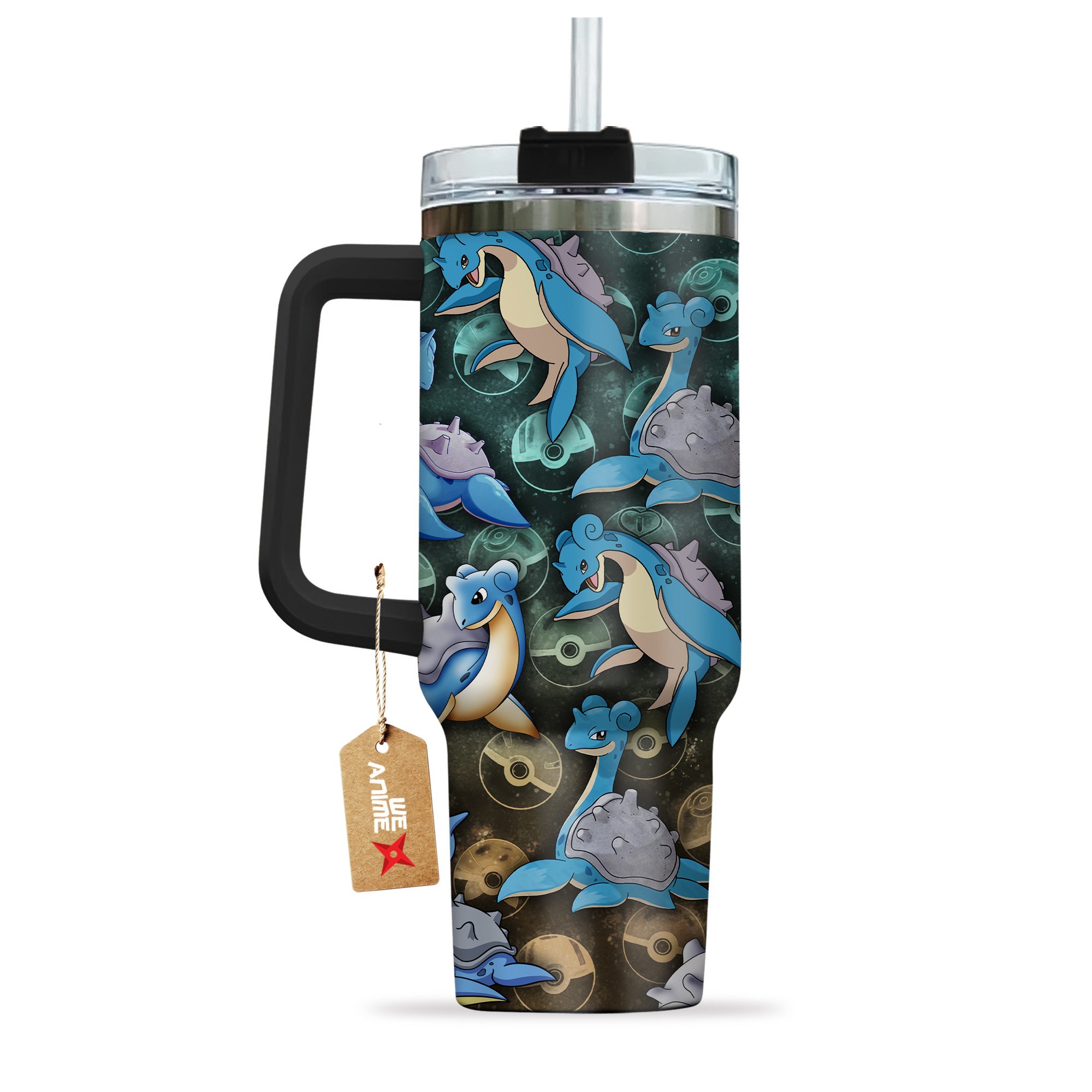 Lapras Pokemon Anime Custom Stanley Cup 40 oz 30 oz Tumbler With Handle