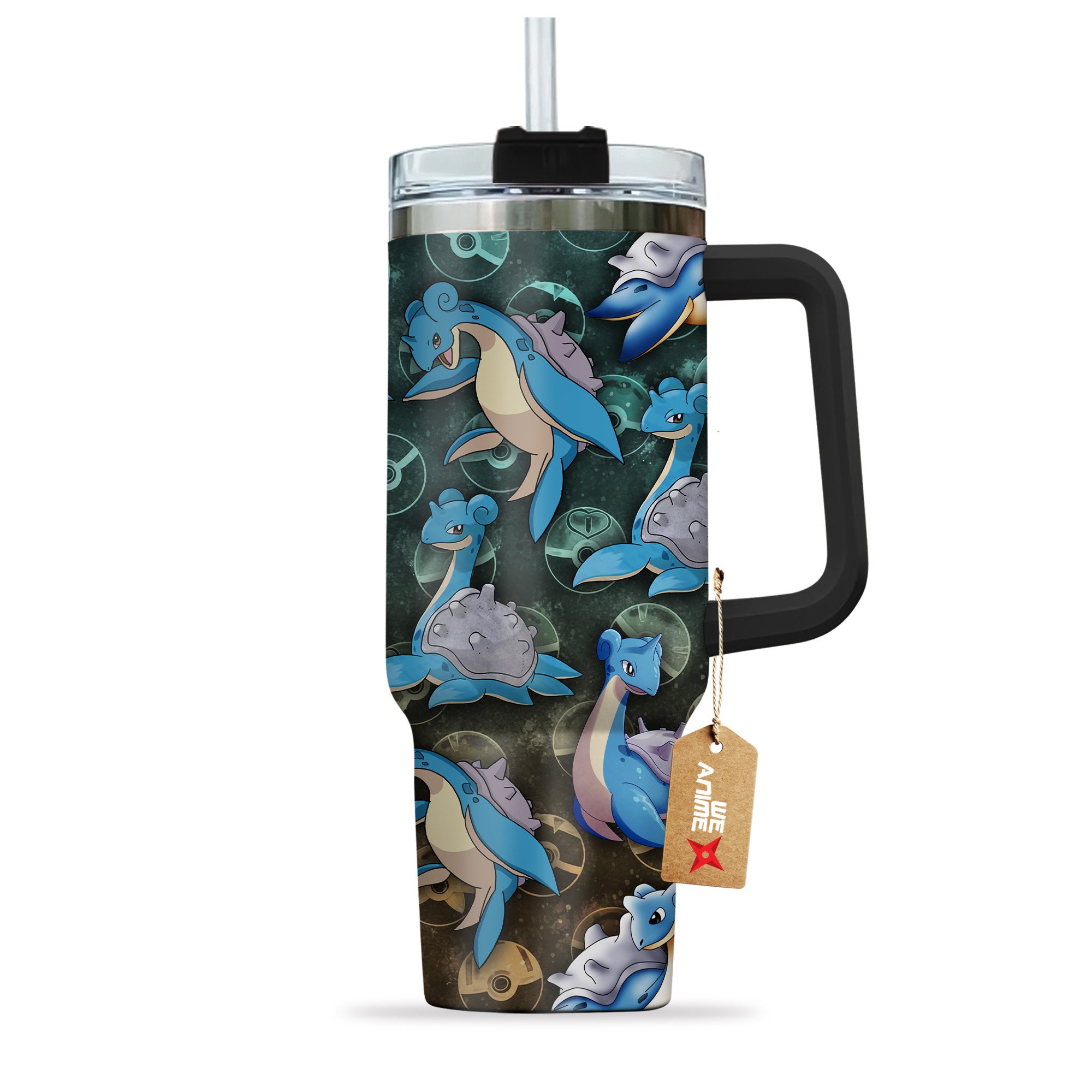 Lapras Pokemon Anime Custom Stanley Cup 40 oz 30 oz Tumbler With Handle