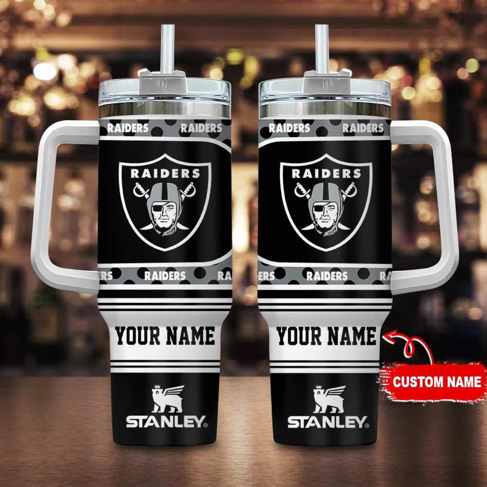 Las Vegas Raiders NFL Custom Stanley Cup 40 oz 30 oz Tumbler With Handle