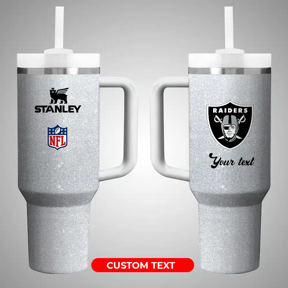 Las Vegas Raiders NFL Custom Stanley Cup 40 oz 30 oz Tumbler With Handle