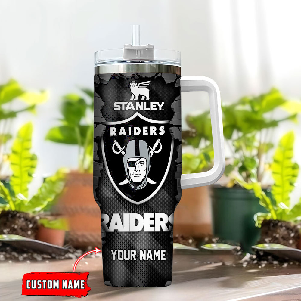 Las Vegas Raiders NFL Custom Stanley Cup 40 oz 30 oz Tumbler With Handle