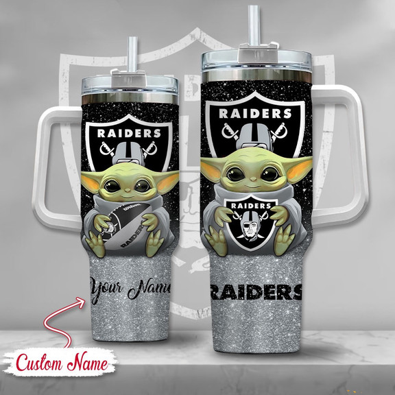 Las Vegas Raiders NFL Custom Stanley Cup 40 oz 30 oz Tumbler With Handle