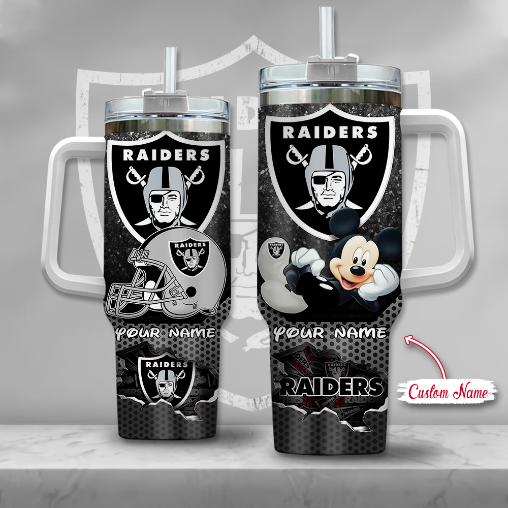 Las Vegas Raiders NFL Custom Stanley Cup 40 oz 30 oz Tumbler With Handle