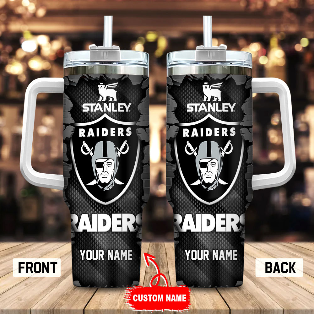 Las Vegas Raiders NFL Custom Stanley Cup 40 oz 30 oz Tumbler With Handle