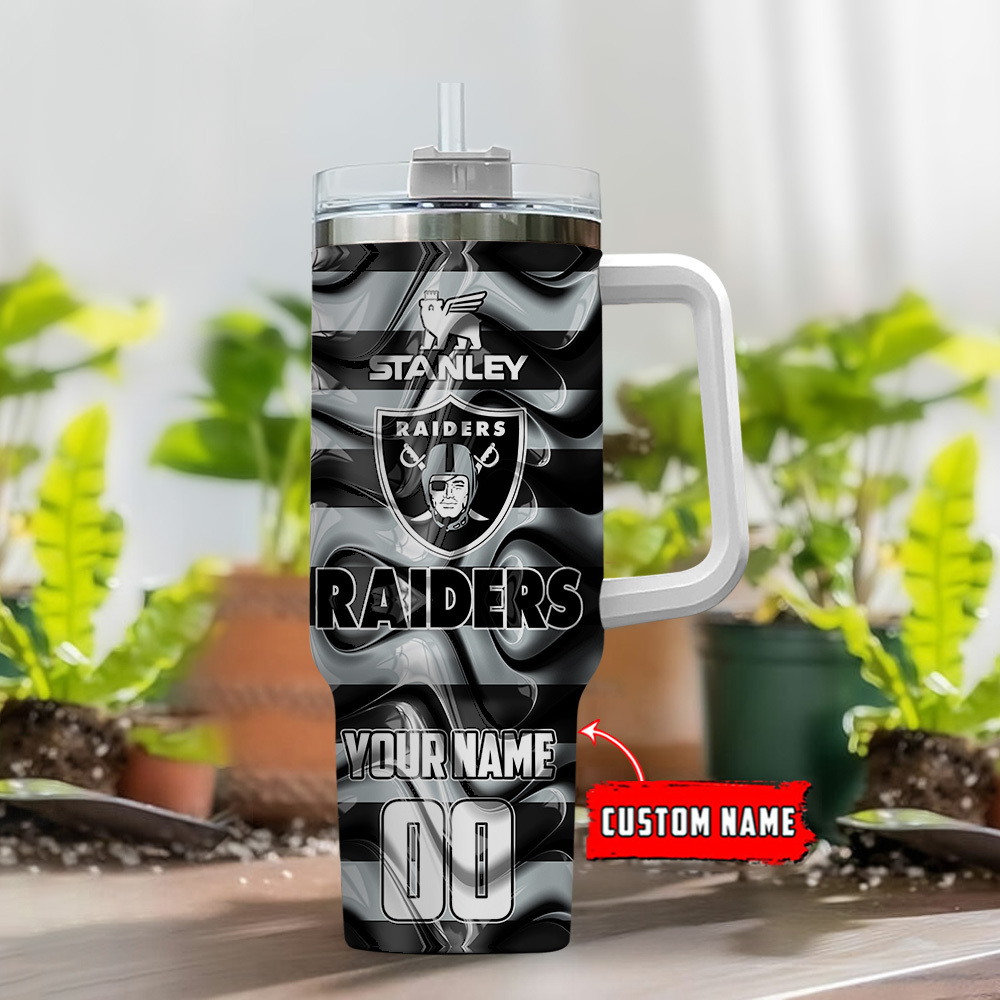 Las Vegas Raiders NFL Custom Stanley Cup 40 oz 30 oz Tumbler With Handle