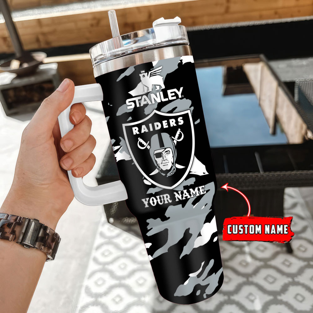 Las Vegas Raiders NFL Custom Stanley Cup 40 oz 30 oz Tumbler With Handle