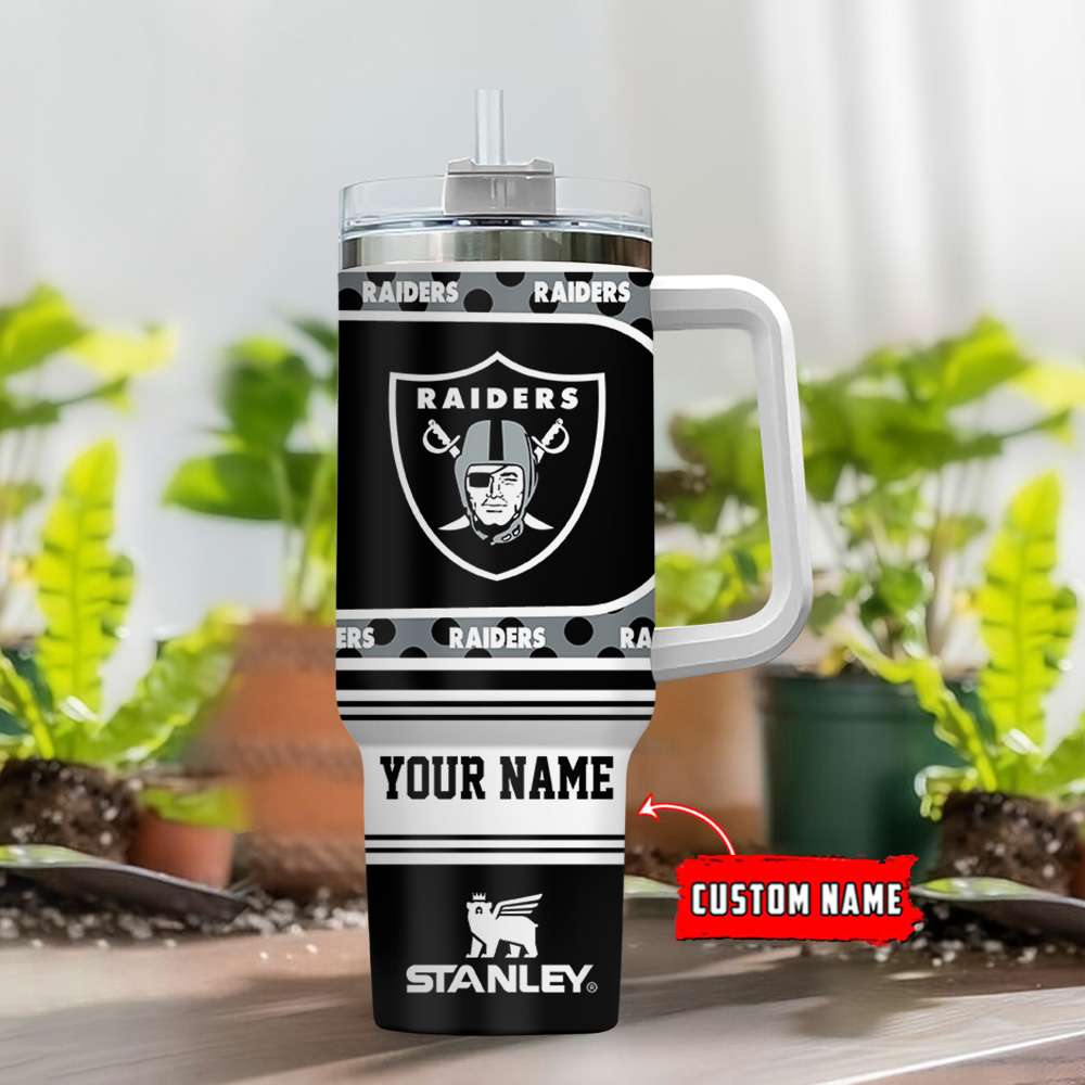Las Vegas Raiders NFL Custom Stanley Cup 40 oz 30 oz Tumbler With Handle