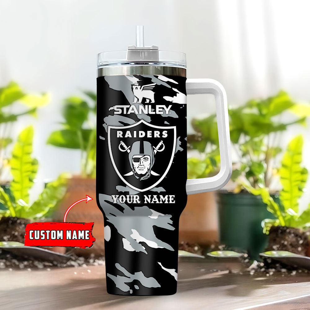 Las Vegas Raiders NFL Custom Stanley Cup 40 oz 30 oz Tumbler With Handle