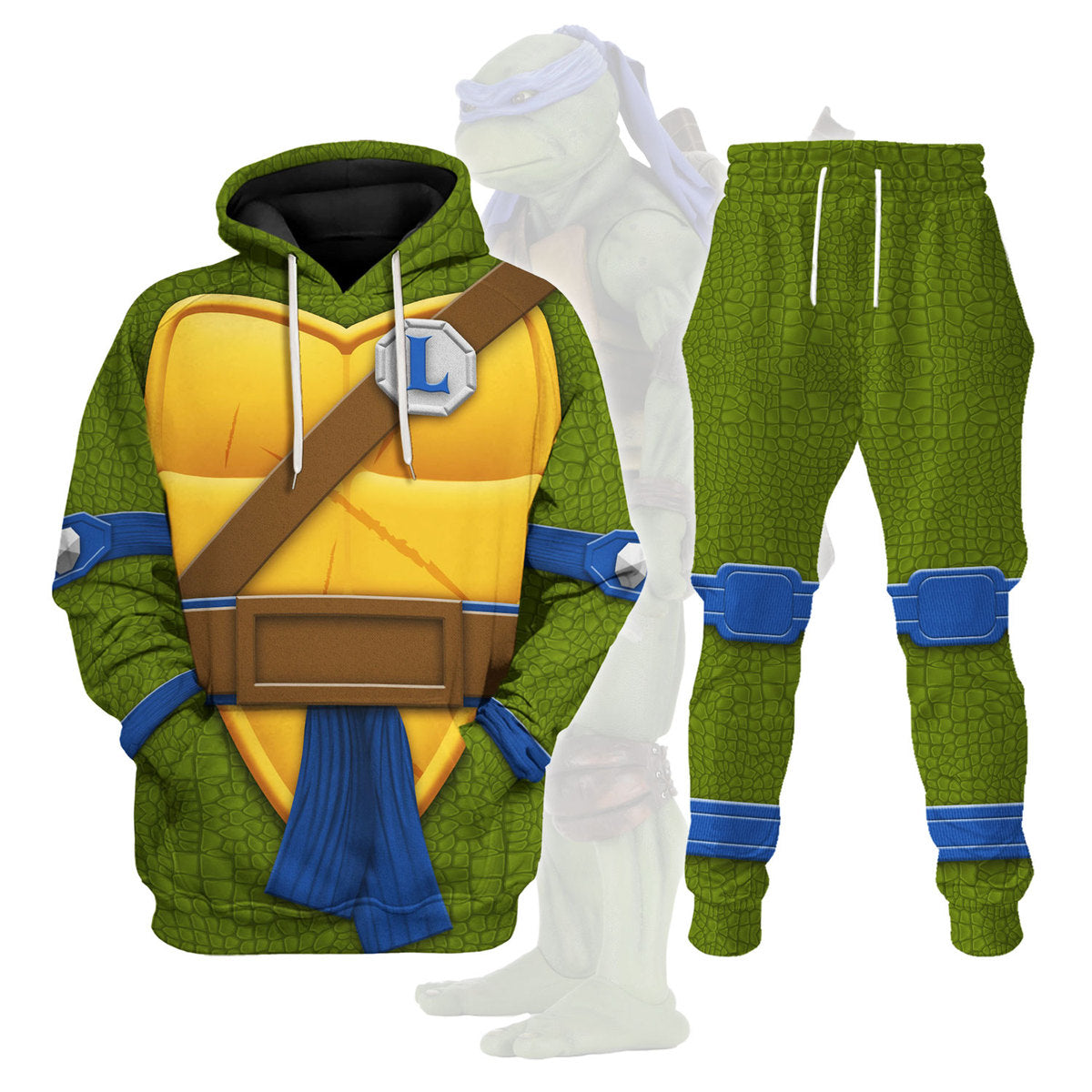 Leonardo TMNT Costume Hoodie Sweatshirt T-Shirt Sweatpants - Stormmerch Exclusive