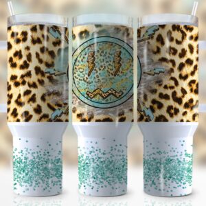 Leopard Cheetah Print Custom Stanley Cup 40 oz 30 oz Tumbler With Handle
