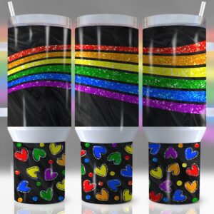 LGBTQ+ Pride Custom Stanley Cup 40 oz 30 oz Tumbler With Handle