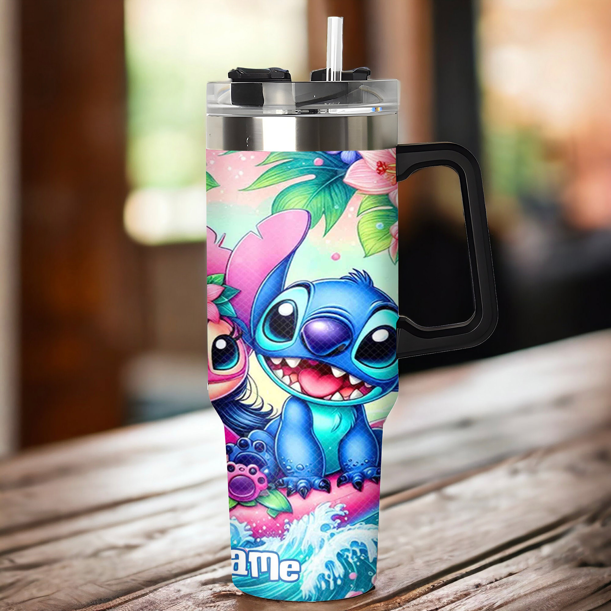 Lilo and Stitch Summer Cartoon Custom Stanley Cup 40 oz 30 oz Tumbler With Handle