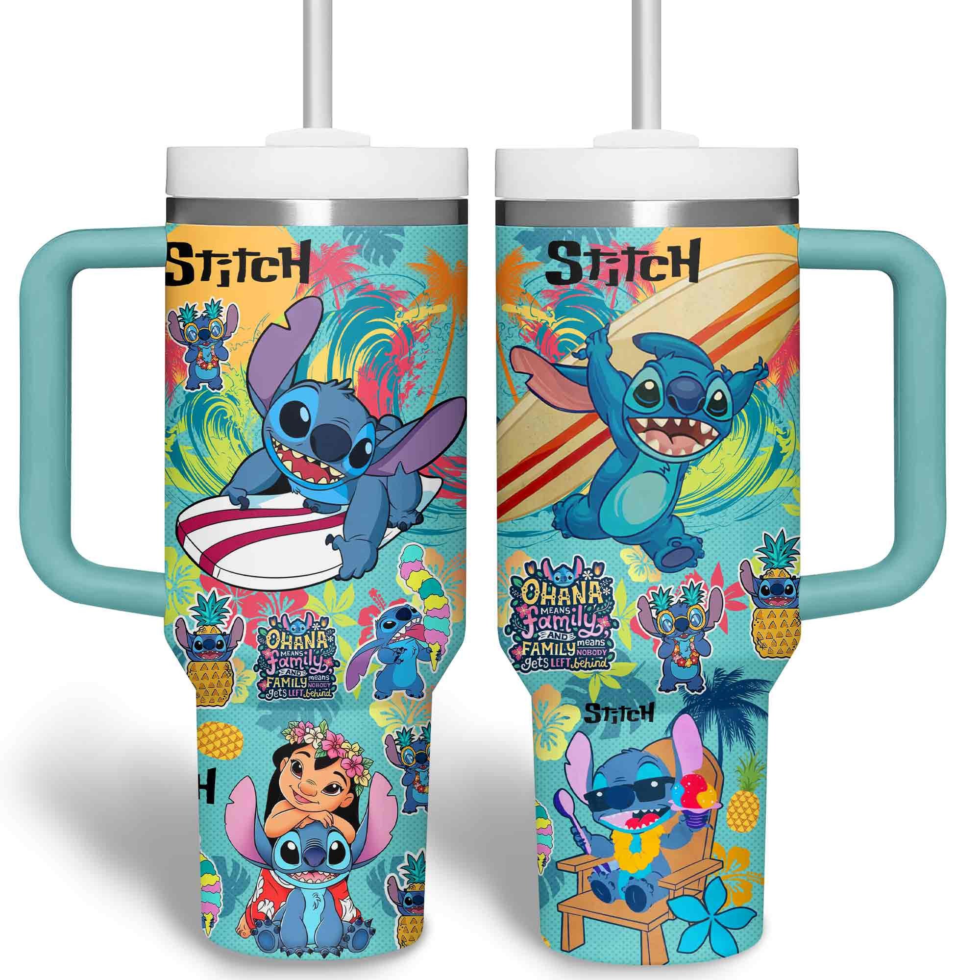 Lilo & Stitch Cartoon Custom Stanley Cup 40 oz 30 oz Tumbler With Handle