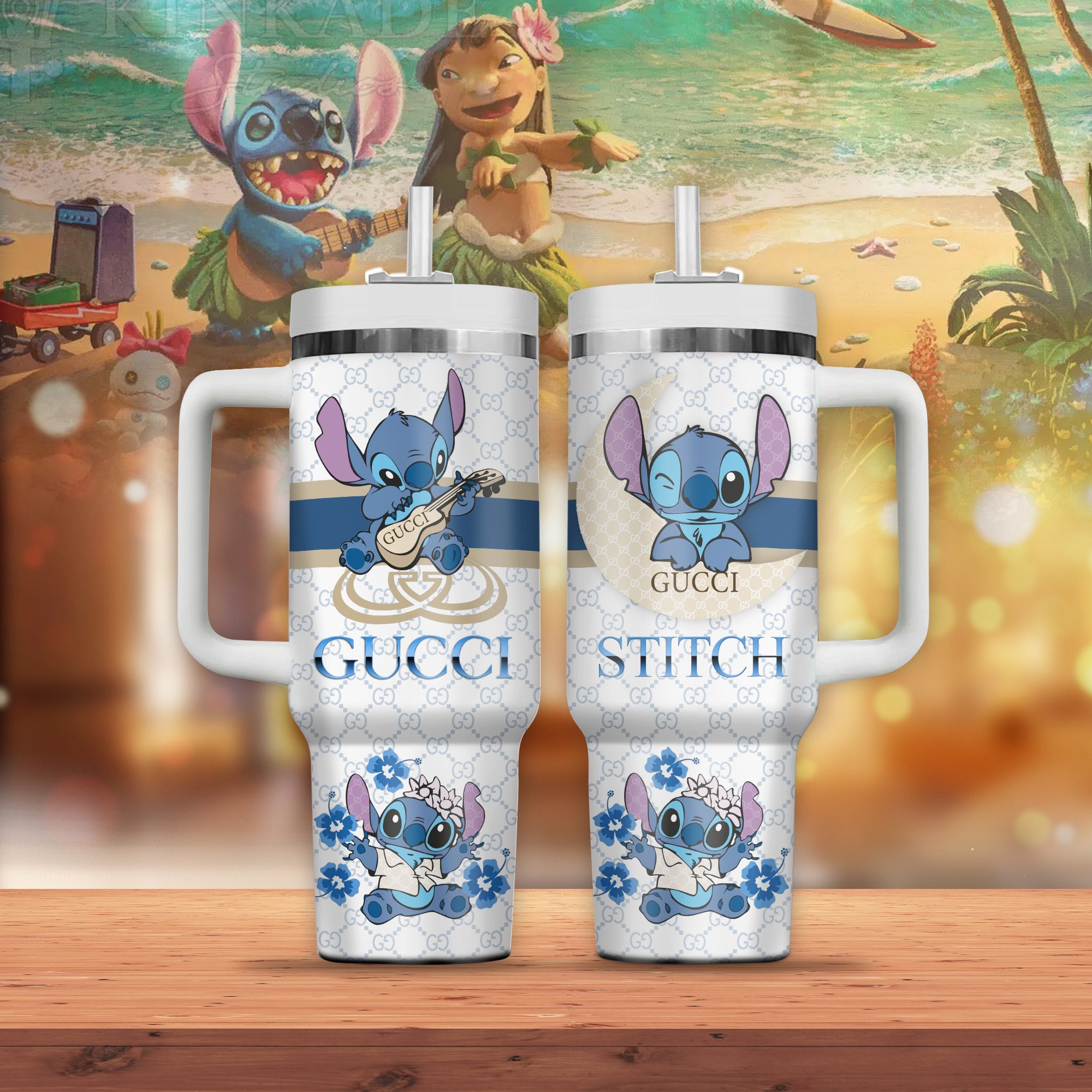 Lilo & Stitch Cartoon Custom Stanley Cup 40 oz 30 oz Tumbler With Handle