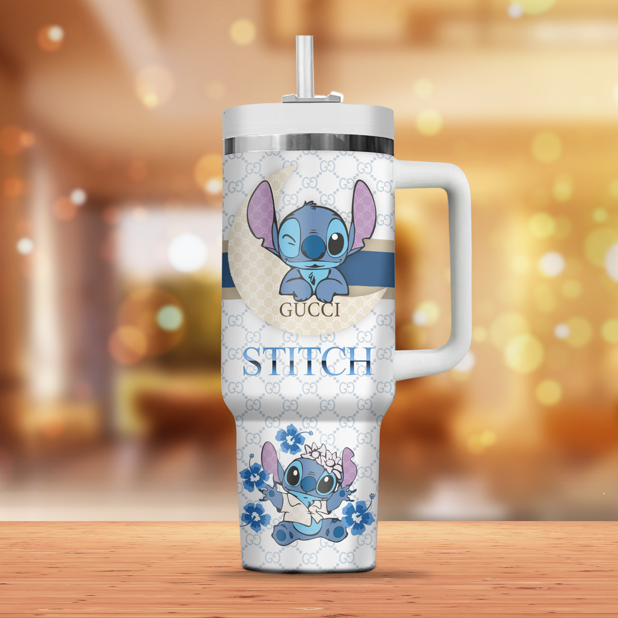 Lilo & Stitch Cartoon Custom Stanley Cup 40 oz 30 oz Tumbler With Handle