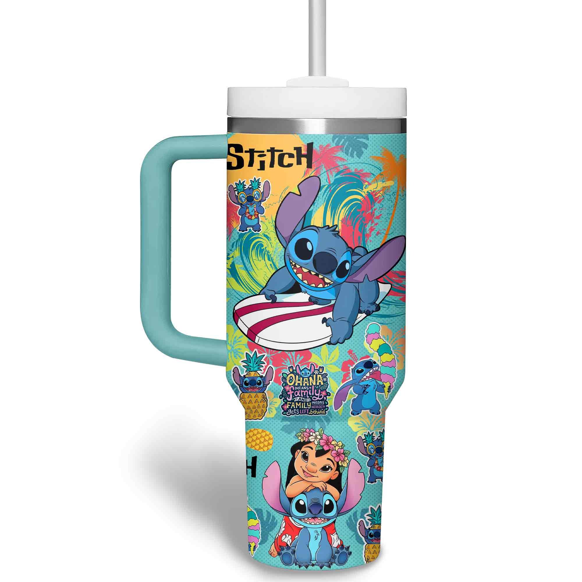 Lilo & Stitch Cartoon Custom Stanley Cup 40 oz 30 oz Tumbler With Handle