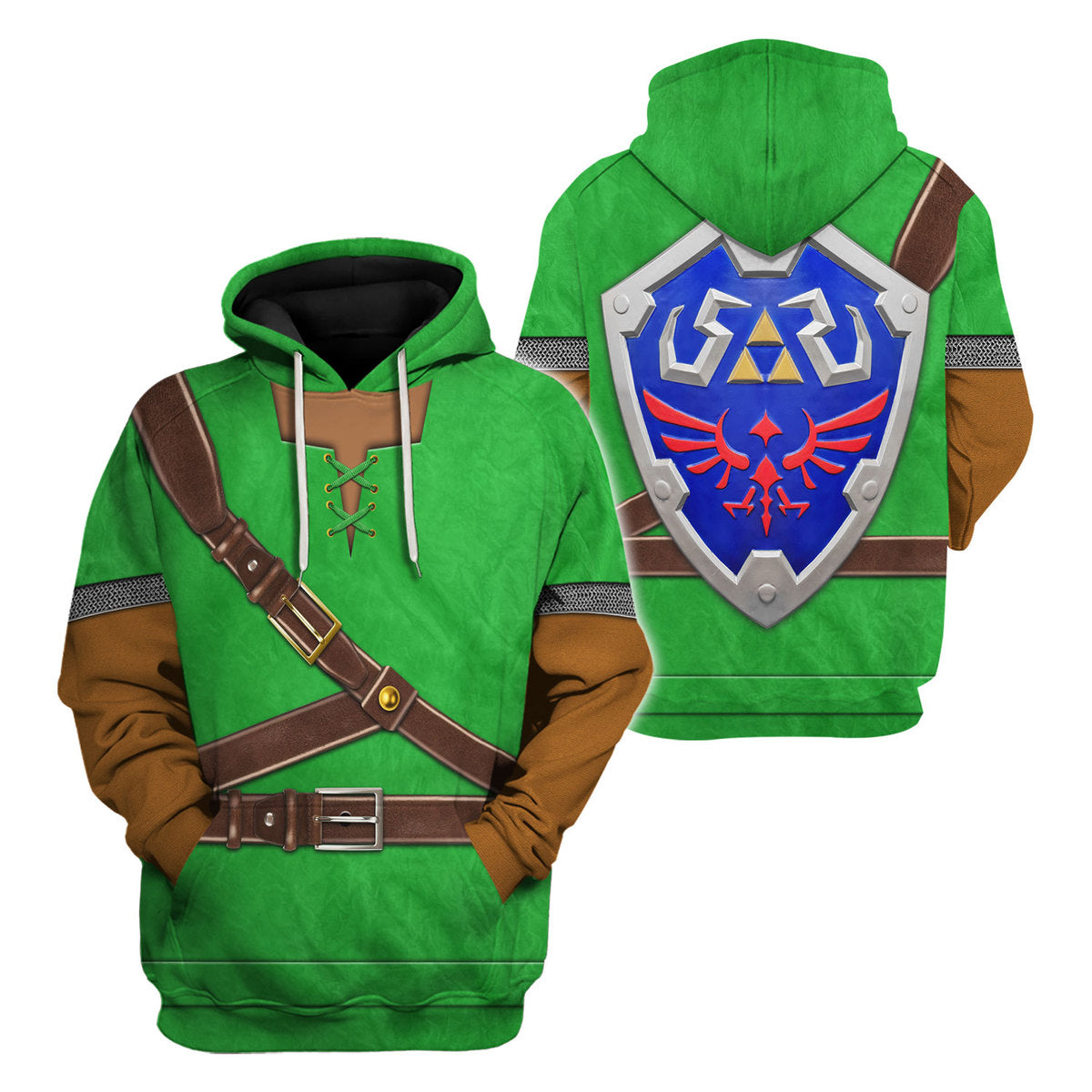 Link Iconic Shield Iconic Costume Unisex Hoodie Sweatshirt T-shirt Sweatpants Cosplay - Stormmerch Exclusive
