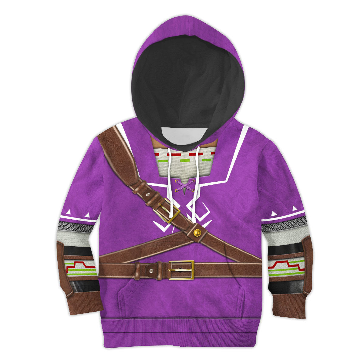 Link Zora Tunic Purple Costume Kid Tops Hoodie Sweatshirt T-Shirt - Stormmerch Exclusive