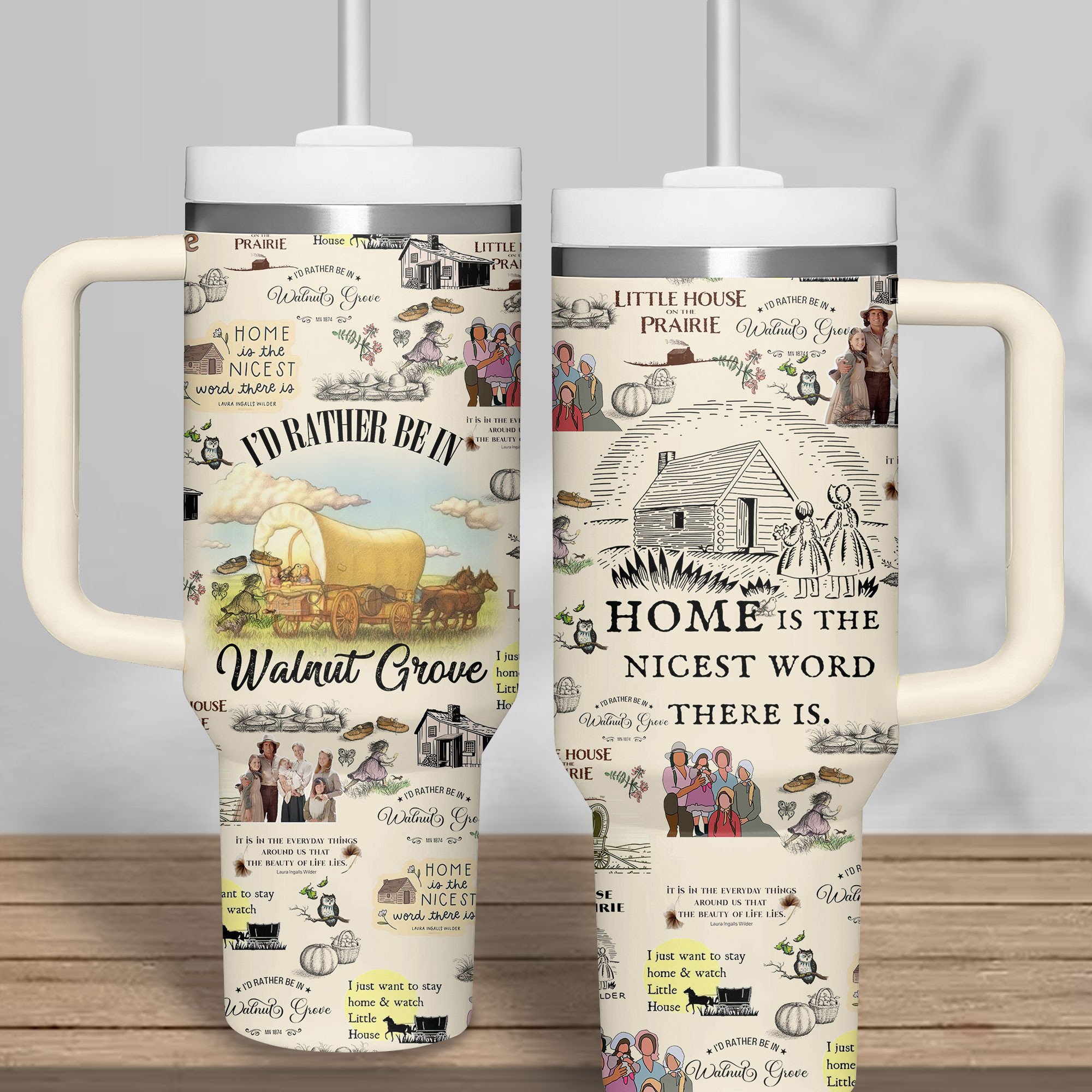 Little House on the Prairie TV Series Custom Stanley Cup 40 oz 30 oz Tumbler With Handle