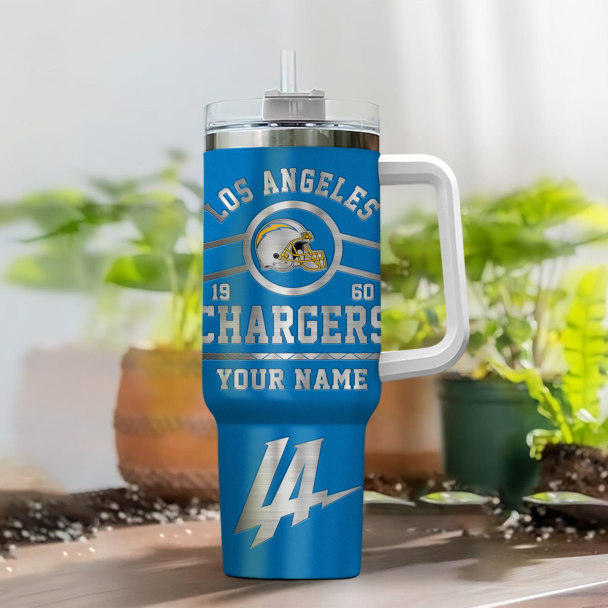 Los Angeles Chargers NFL Custom Stanley Cup 40 oz 30 oz Tumbler With Handle